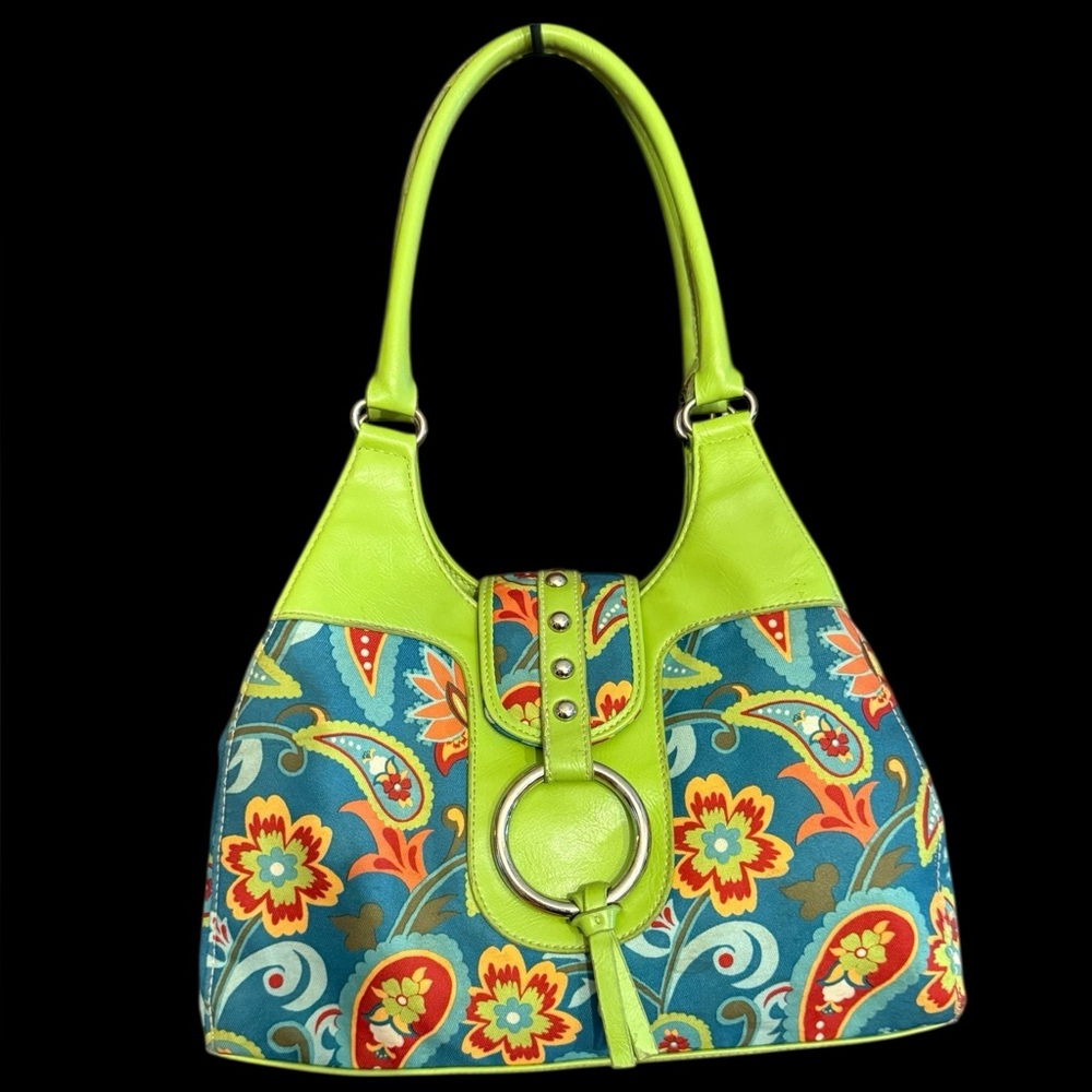 ❤️❤️St. John’s Bay Floral Green and Blue Women's Bag